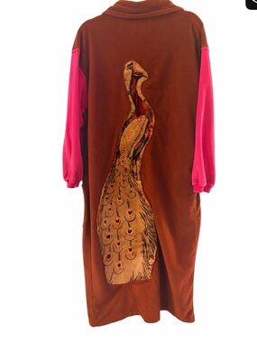 Custom made peacock duster boho tapestry